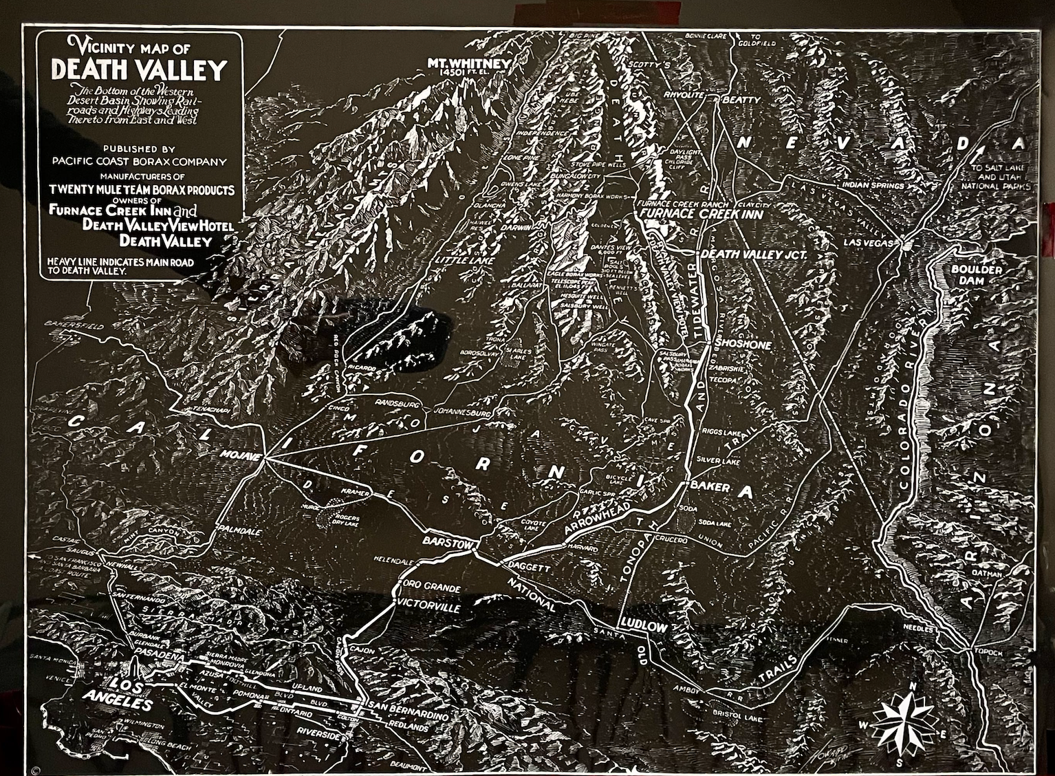 Vicinity Map of Death Valley