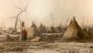 Item #103 Sioux Chief Spotted Eagles Hostile Village Tongue River Montana Territory 1879. L. A...