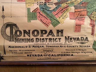Tonopah Mining District Nevada Wall Map--1907