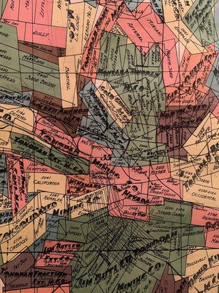 Tonopah Mining District Nevada Wall Map--1907