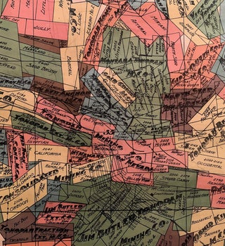 Tonopah Mining District Nevada Wall Map--1907