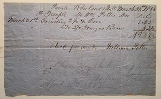 Item #1099 Bill from Rowland's Mill, Rancho La Puente to Juan [John] Temple/William Potter--March...