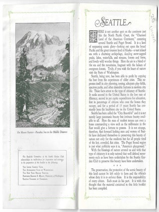 Scenic Seattle Booklet