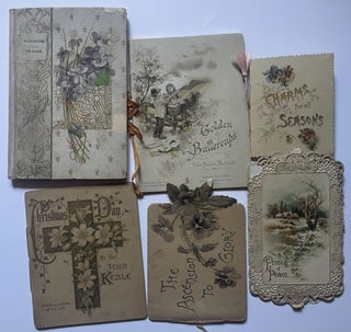 Item #1132 Lot of 6 Pretty Victorian Lithographic Booklets. Artistic Lithographic Company Art...