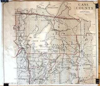 Item #1137 Cass County, Minnesota Map. Hudson Map Company