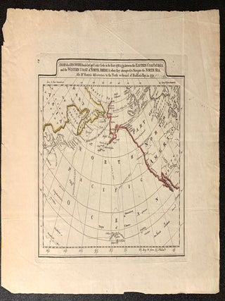 Map of the Discoveries made by Capt.'s Cook & Clerke in the Years 1778 & 1779 Between the Eastern Coast of Asia and the Western Coast of North America, when they Attempted to Navigate the North Sea. Also Mr. Hearn's discoveries to the North Westward of Hudson's Bay, in 1772