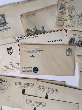 Item #1157 Lot of 21 Vintage 1920s-1930s Hotel Blank Stationary and Envelopes