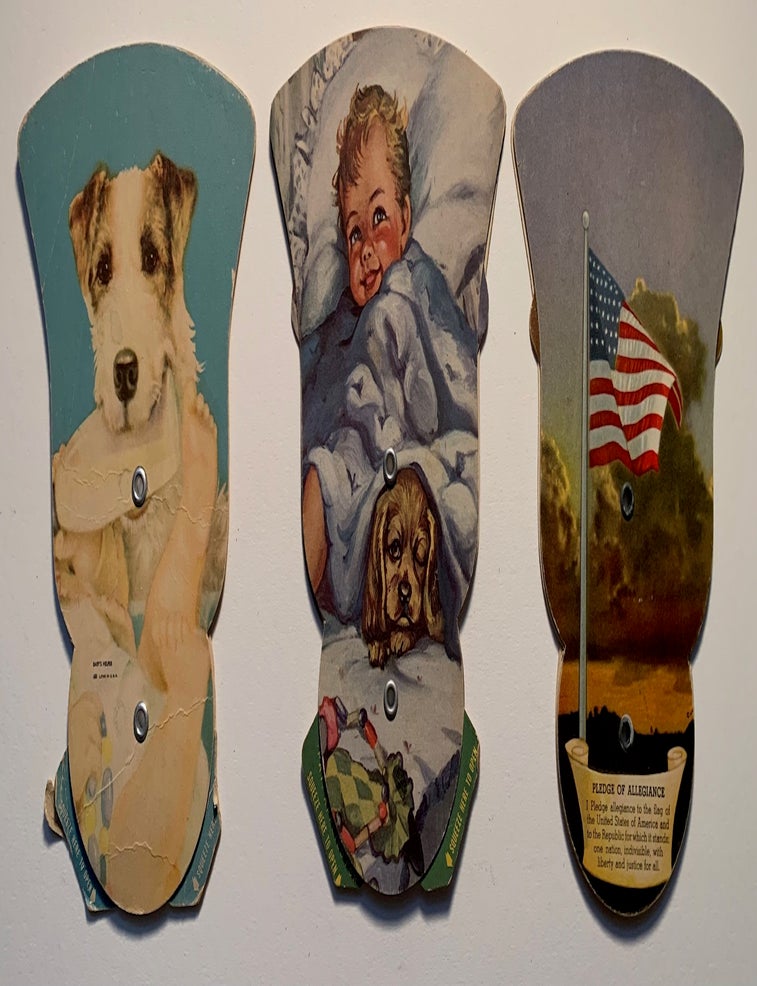 Item #1183 1930's Advertising Fans (5)