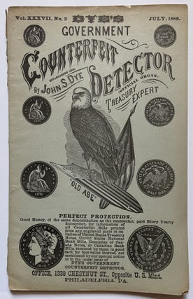 Item #1198 Government Counterfeit Detector Vol. XXXVII, No. 2. John S. Dye