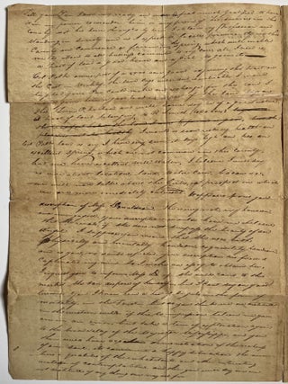ALS with Wake Forest Postmark, Discussing Search for a Wife and Land Speculation, N. L. Allen, Totten’s Wells, Kentucky, Sept. 12, 1829