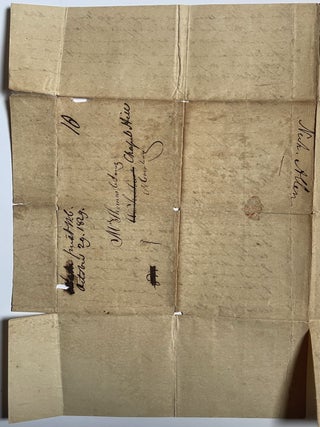 ALS with Wake Forest Postmark, Discussing Search for a Wife and Land Speculation, N. L. Allen, Totten’s Wells, Kentucky, Sept. 12, 1829