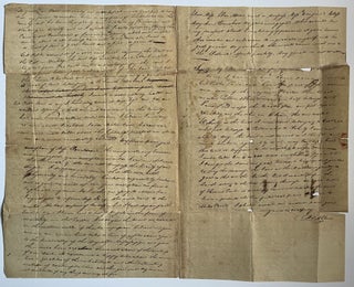 ALS with Wake Forest Postmark, Discussing Search for a Wife and Land Speculation, N. L. Allen, Totten’s Wells, Kentucky, Sept. 12, 1829