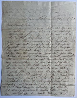 Item #1220 Manuscript Letter Discussing 1864 Presidential Election, “Niger War”, Women,...