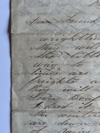 Manuscript Letter Discussing 1864 Presidential Election, “Niger War”, Women, California, etc., signed by J. M. Gove, Aboard the Barque Nahumkeag, October 3, 1864