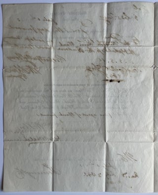 [Lithography] Merchant’s Exchange Document Signed by George Whitefield Hatch