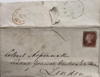 1848 Manuscript Letter to Colonel Thomas Aspinwall Concerning Mexican War