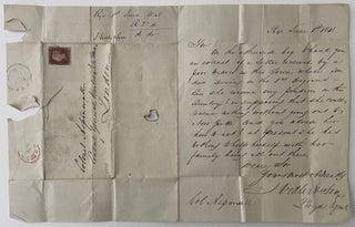 1848 Manuscript Letter to Colonel Thomas Aspinwall Concerning Mexican War