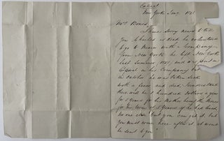1848 Manuscript Letter to Colonel Thomas Aspinwall Concerning Mexican War