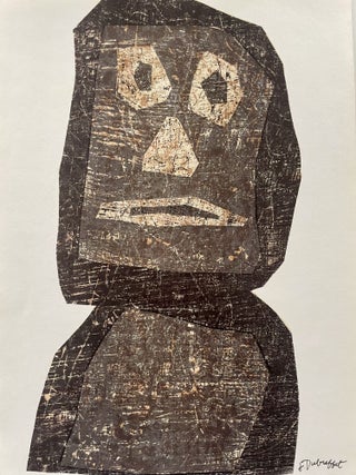 Item #1233 Jean Dubuffet Lithograph of “Totem Moaï” Personnage. Jean Dubuffet