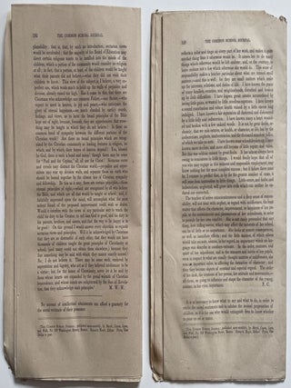 Two 1841 Issues of Vol. III of the Common School Journal, edited by Horace Mann