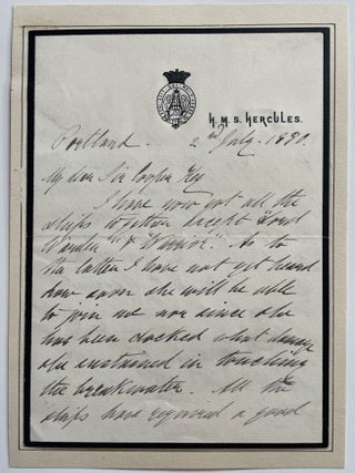 1880 ALS by Prince Alfred Ernest Albert, Duke of Edinburgh and Saxe-Coburg-Gotha, to Sir Cooper Ray, and 1860 Engraving of Prince Alfred, Daniel John Pound