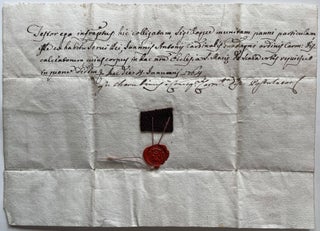 Item #1258 1764 Ex Habitu Relic of Giovanni Antonio Cardinal Guadagni, Servant of God, Attached...