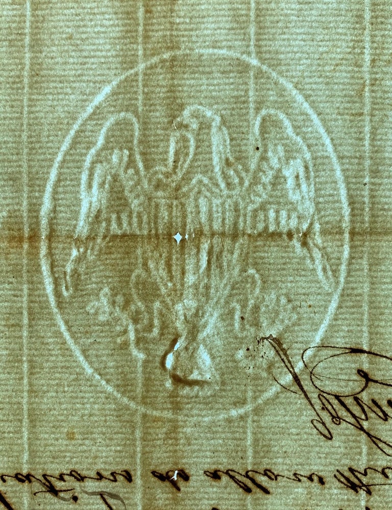 Item #1274 [New York][18th Century Hand-made Paper] 1796 Indenture with Rare 1793 Watermark on Paper from Philadelphia