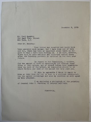 Archive of Signed Photographs and Letters by Paul Manship, American Sculptor