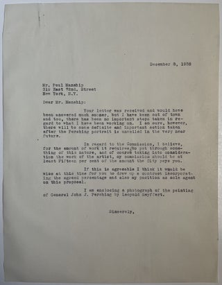 Archive of Signed Photographs and Letters by Paul Manship, American Sculptor