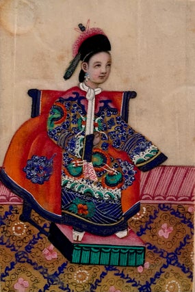 Item #1354 Album Containing 145 Exquisite 19th Century Chinese Gouache Pith Paintings