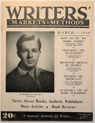 Item #1359 Writers' Markets & Methods Interview with Ray Bradbury--March 1948. Ray Bradbury