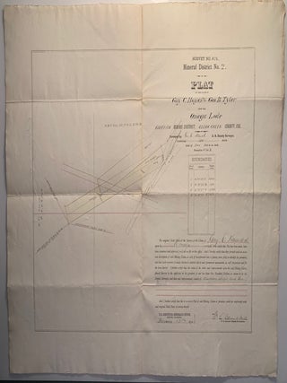 Item #1417 Plat of the Claim of Guy C. Hayes and Geo. B. Tyler Upon the Omega Lode, Griffith...