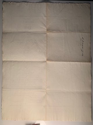 Plat of the Claim of Guy C. Hayes and Geo. B. Tyler Upon the Omega Lode, Griffith Mining District, Clear Creek County, Col.--1878