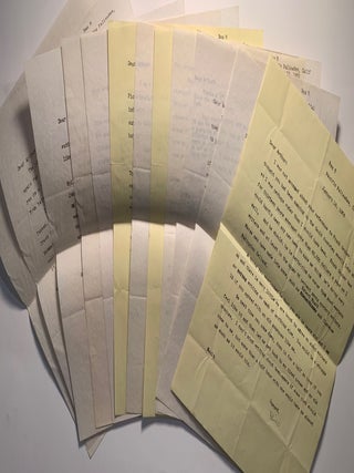 Item #1521 Small Literary Archive of William Gault Letters--1954 to 1956 to Photographer, Poet...