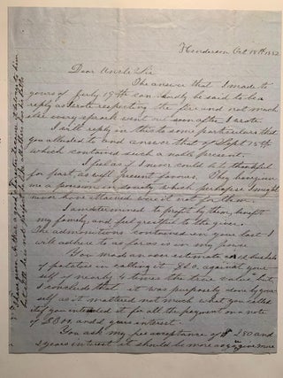 Fruit Growing][Farming][Education] Mid-nineteenth Century Correspondence Between Honorable. Nathaniel and Goodwin, Members.