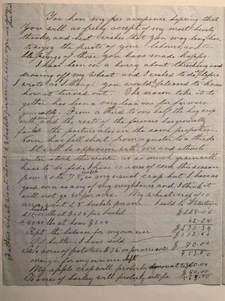 [Fruit Growing][Farming][Education] Mid-nineteenth Century Correspondence Between Honorable Nathaniel Goodwin of Hartford, Connecticut and the Extended Brown Family of Henderson, Jefferson County, New York 1849-1855