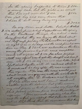 [Fruit Growing][Farming][Education] Mid-nineteenth Century Correspondence Between Honorable Nathaniel Goodwin of Hartford, Connecticut and the Extended Brown Family of Henderson, Jefferson County, New York 1849-1855