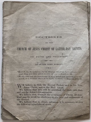 Item #1569 Doctrines of the Church of Jesus Christ of Latter-day Saints; Its Faith and Teachings....