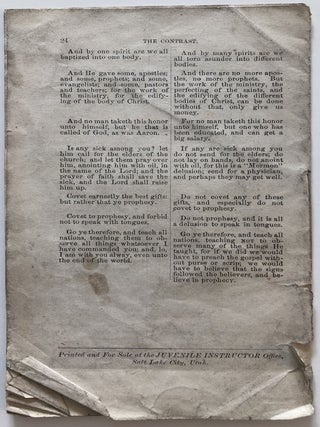 Doctrines of the Church of Jesus Christ of Latter-day Saints; Its Faith and Teachings