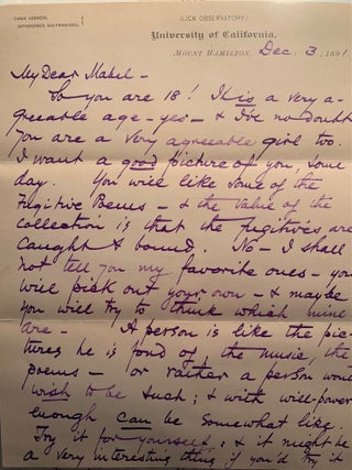 [UC Berkeley][Lick Observatory] Massive Archive of the Family of Edward Singleton Holden Including Letters, Photographs, Family Memoir and Printed Material, 1880&rsquo;s-1960&rsquo;s