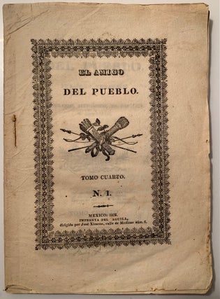 Item #16 El Amigo Del Pueblo. Periodico Semanrio Literario, Cientifico, De Politica Y Comercio