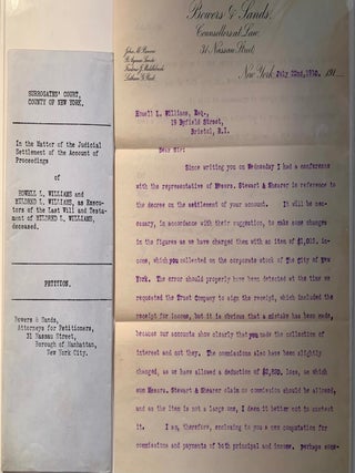 Vast Ephemera Collection of Prominent New York & Rhode Island Family in the Gilded Age