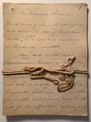Vast Ephemera Collection of Prominent New York & Rhode Island Family in the Gilded Age