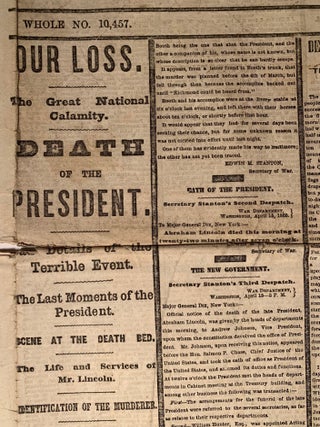 [Lincoln Assassination] New York Herald Newspaper Sunday April 16, 1865