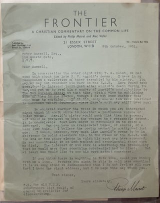 Archive of Poet John Penrose Angold with "Collected Poems" Published in 1952