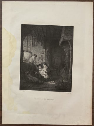 11 Steel Engravings After Rembrandt--Early 19th Century--de Frey, Claessens, Malbetel, Massard, and Rosaspima