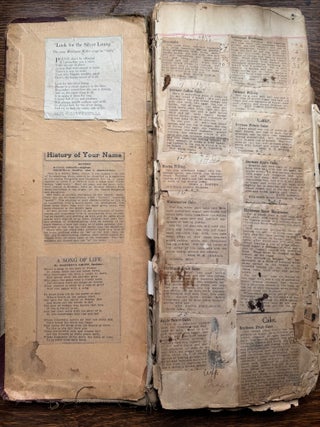 Christmas Eve in a Mining Camp in Early 20th Century Business Ledger/Cookbook/Scrapbook Spokane, Washington