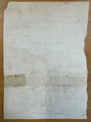 Eight Ephemeral George Cruikshank Items including 2 ALS's in his hand, 1 ALS to Cruikshank, 3 Envelopes, a Business Card and Memorandum, 1860's & 70's