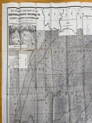 Map Showing Land Grant of the Northern Pacific Railroad Co. In Eastern Washington and Northern Idaho