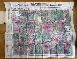 New Sectional Township & County Map of Washington--1888